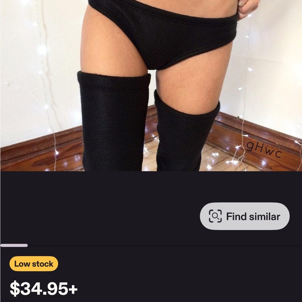 Breezilifestyle Thigh High Fleece Leg Warmers